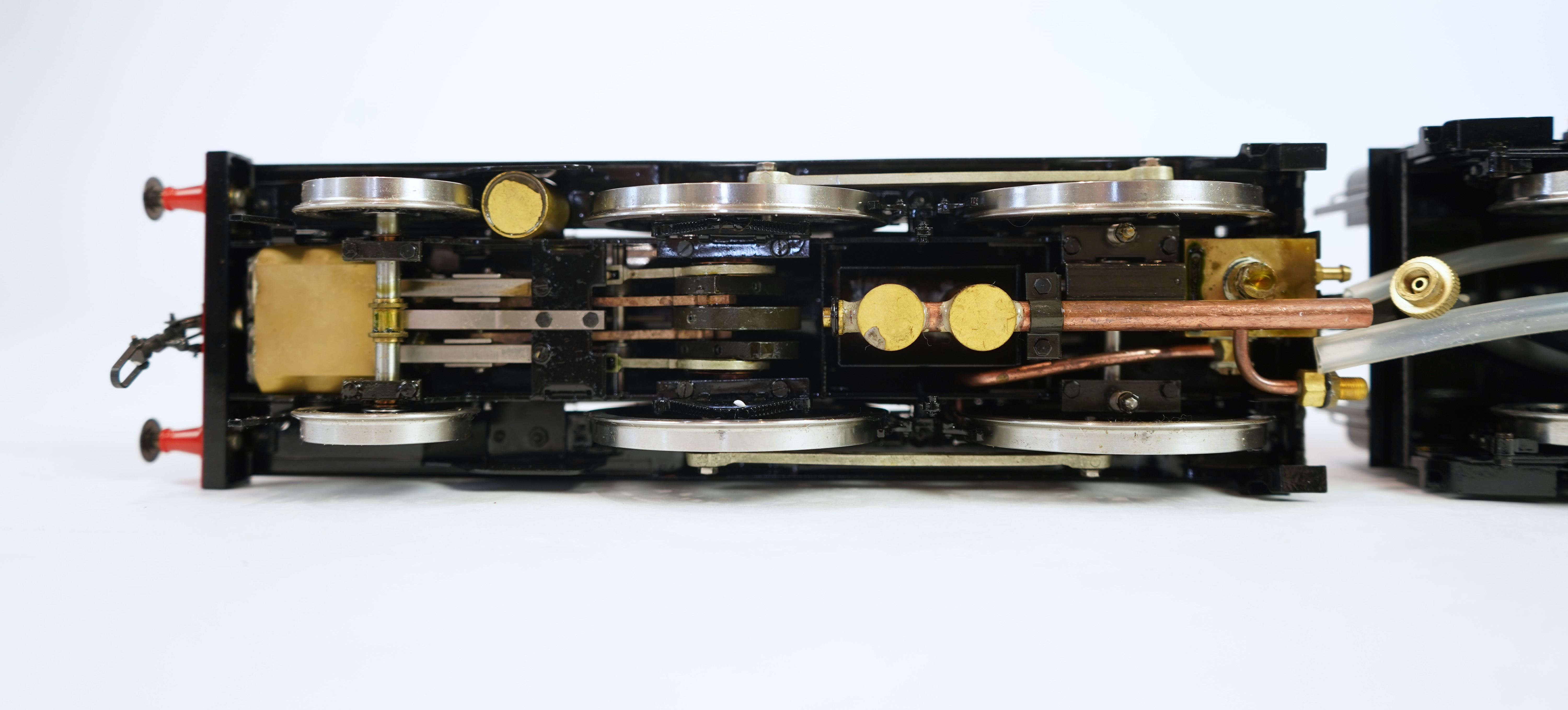 A Gauge One Aster Hobbies live steam LMS Precedent Class, 2-4-0 tender locomotive, in the final unlined black livery as Snowdon 5001, with spirit fired working two cylinder motion.